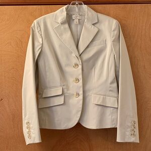 LOFT Women's Classic Cream Suit Jacket